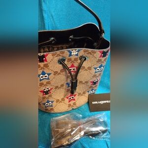Brand new k a r l l a g e r f e l d bucket bag